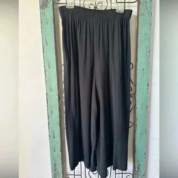 Vintage Nancy Crystal wide leg palazzo pant. Fitted at waist. Sz 8 & versatile. - Picture 10 of 12